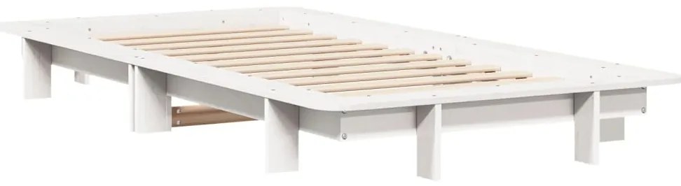 vidaXL Σκελετός Κρεβ. Χωρίς Στρώμα Λευκό 90x190 εκ Μασίφ Πεύκο