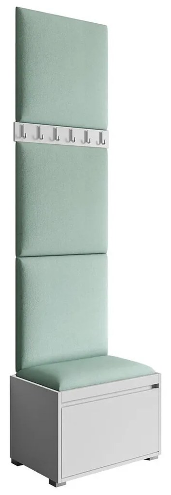 Σετ διαδρόμου Trenton 141, 65x34cm, Τυρκουάζ, Ταπισερί, Πλαστικοποιημένη μοριοσανίδα, Τοίχου, Εντοιχισμένη