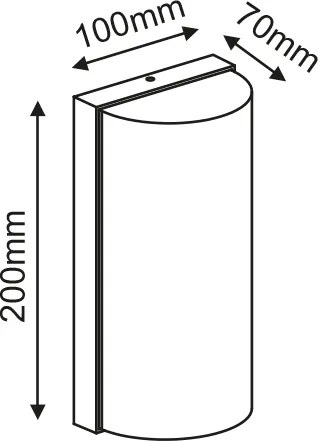 Απλίκα κήπου LED Foli Cylinder