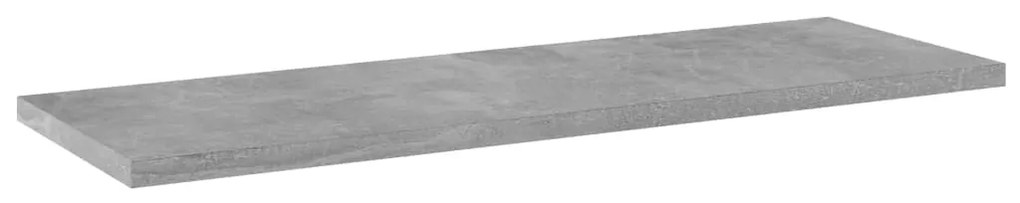 Ράφια Βιβλιοθήκης 4 τεμ. Γκρι Σκυροδ. 60x20x1,5 εκ. Μοριοσανίδα 805226