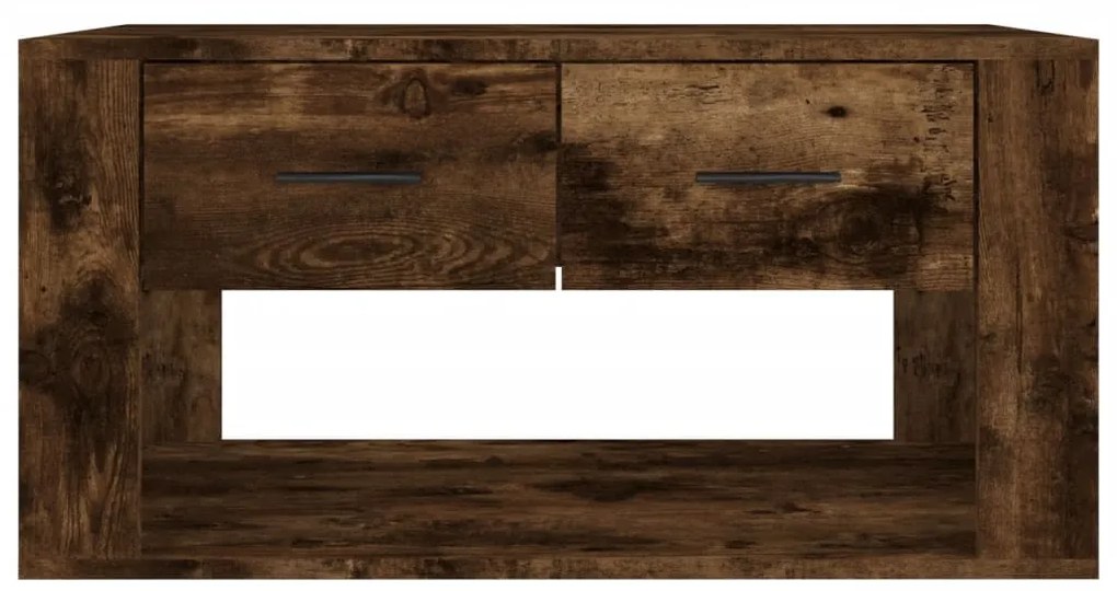 vidaXL Τραπεζάκι Σαλονιού Καπνιστή Δρυς 80x50x40 εκ. Επεξεργασμ. Ξύλο