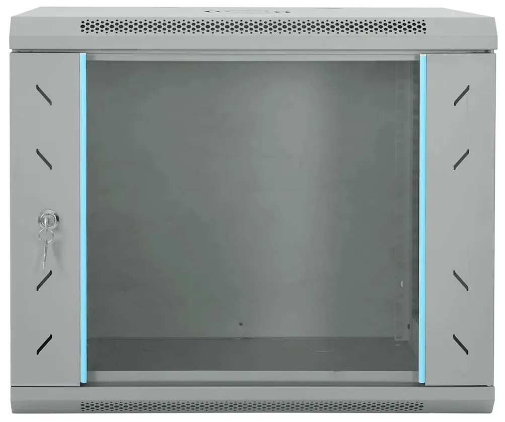 vidaXL Ντουλάπα δικτύου με αποθήκευση Γκρι 60 x 45 x 50 εκ Ατσάλι