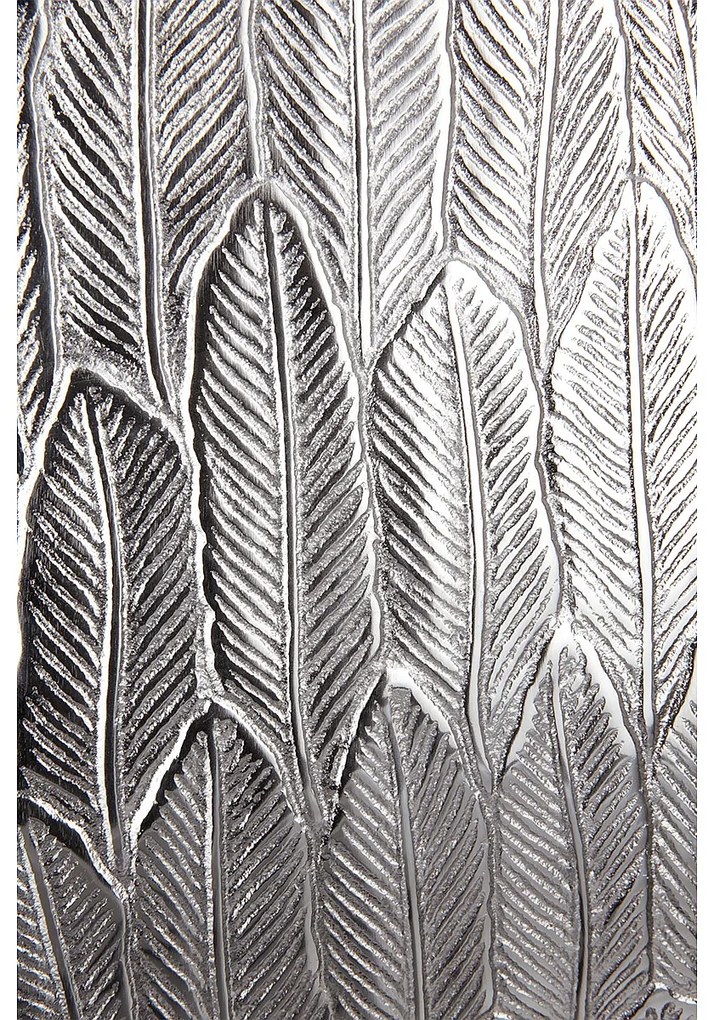 Βάζο ArteLibre Φτερά Ασημί Αλουμίνιο 6x18x28.5cm