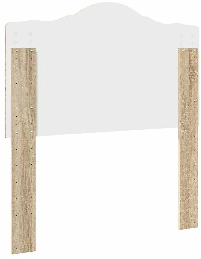 vidaXL Κεφαλάρι με κεφαλάρι Δρύς Sonoma 80 cm Επεξεργασμένο ξύλο