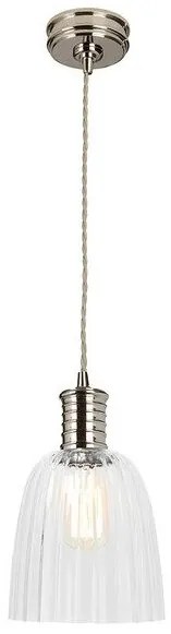Κρεμαστό Φωτιστικό Οροφής 1xE27 Douille Elstead Lighting-DOUILLE-P-PN-Νίκελ Ματ DOUILLE-P-PN