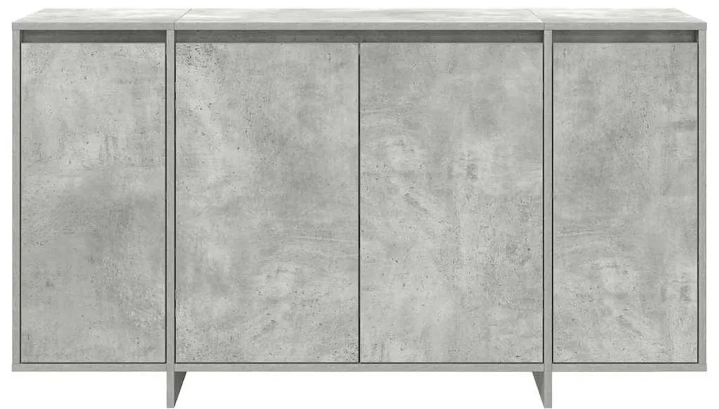 vidaXL Πλαϊνό γραφείο Γκρι σκυροδέματος 135 x 41 x 69 cm