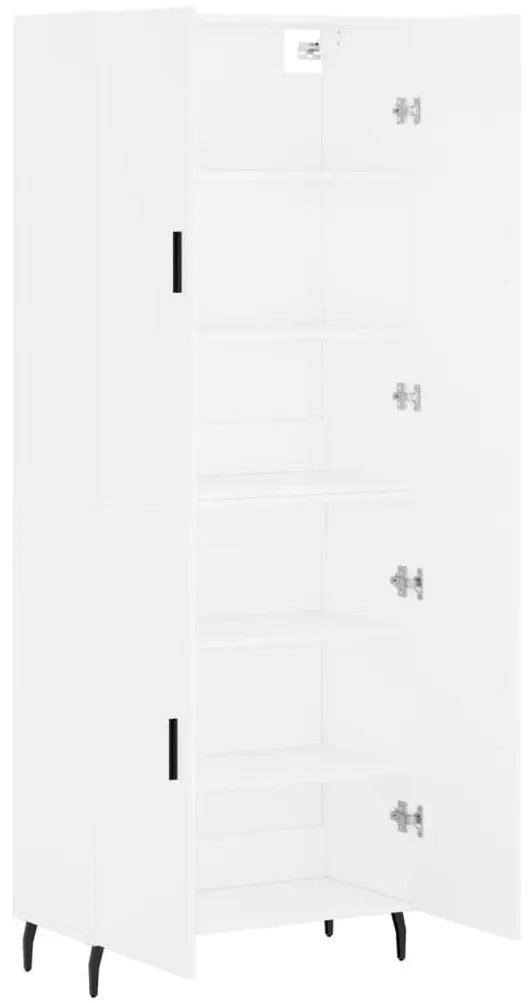 vidaXL Ντουλάπι Λευκό 69,5x34x180 εκ. από Επεξεργασμένο Ξύλο