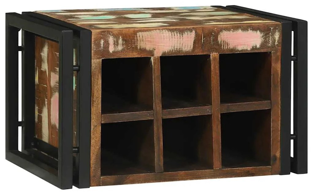 vidaXL Ράφι Κρασιού 46x35x27.5 εκ. Ανακυκλωμένο Ξύλο