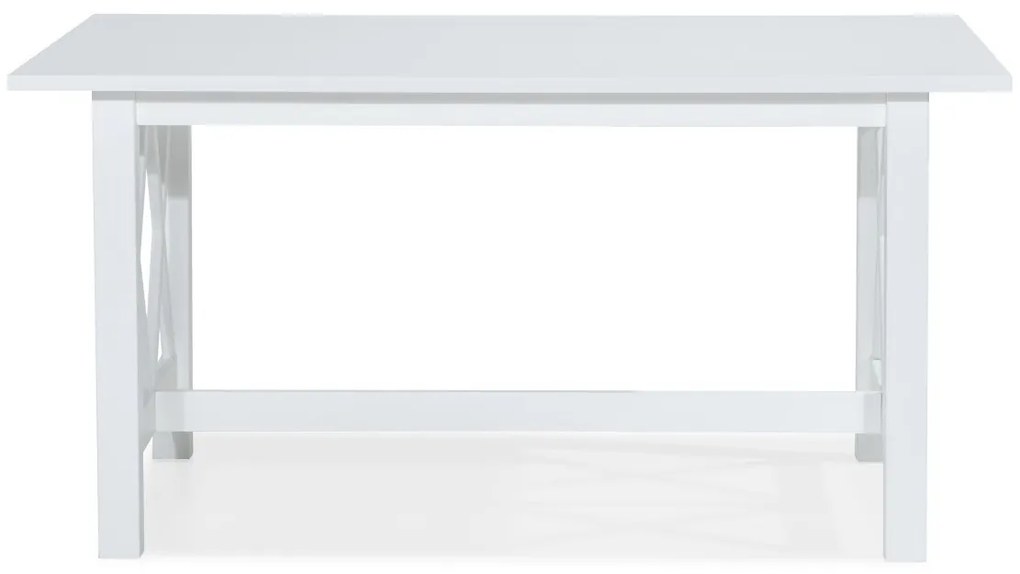 Τραπέζι Riverton 315, Άσπρο, 76x100x150cm, Ινοσανίδες μέσης πυκνότητας