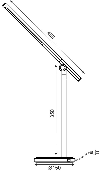 Φωτιστικό γραφείου Silver-White Led SF1816LEDS Touch Dimmable ACA