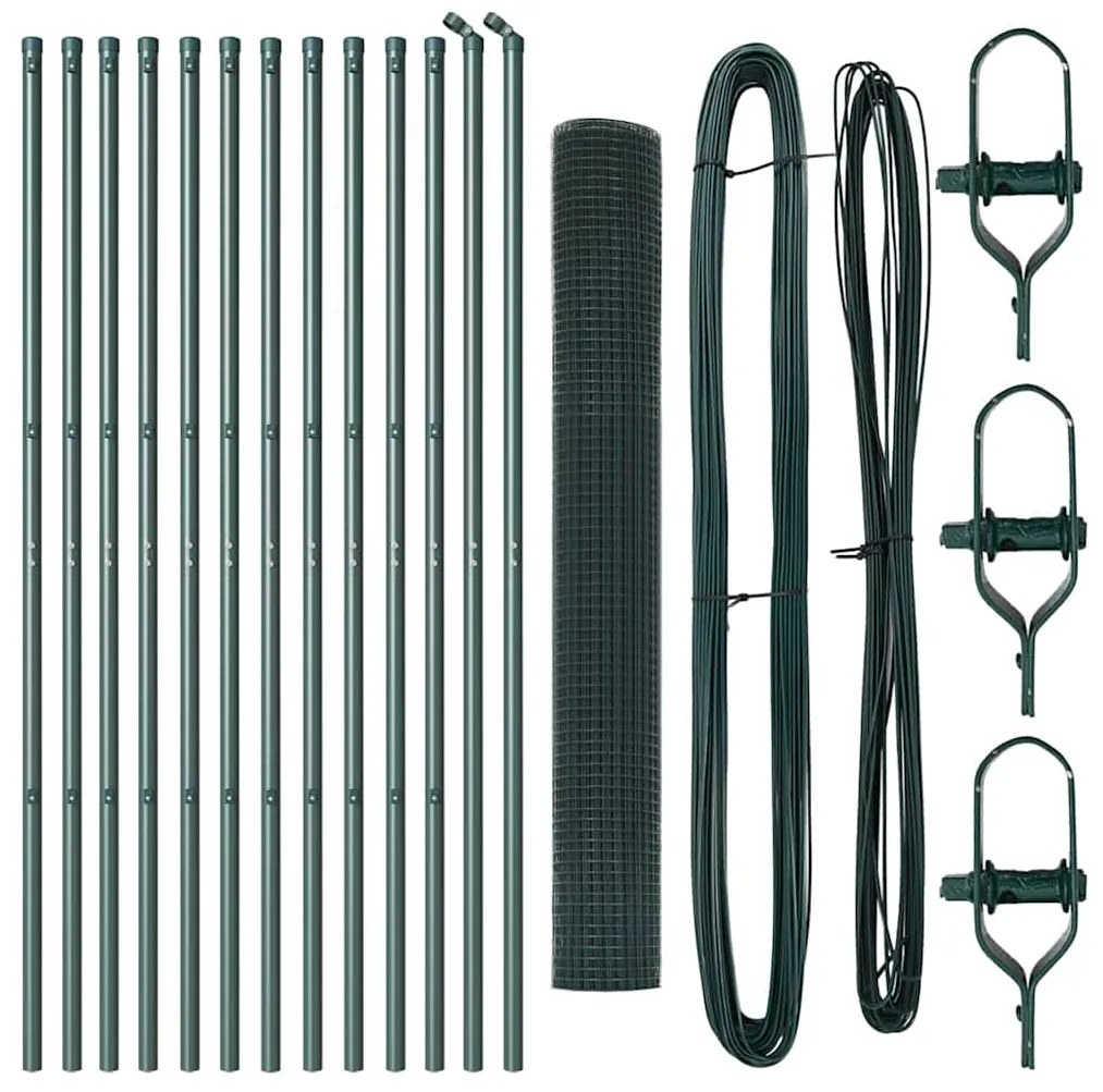 vidaXL Στύλος Περιφράξεων Πράσινο