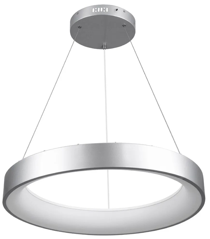 Φωτιστικό Οροφής Πλαφονιέρα Salem 61246 Led 105W Φ60cm Silver GloboStar