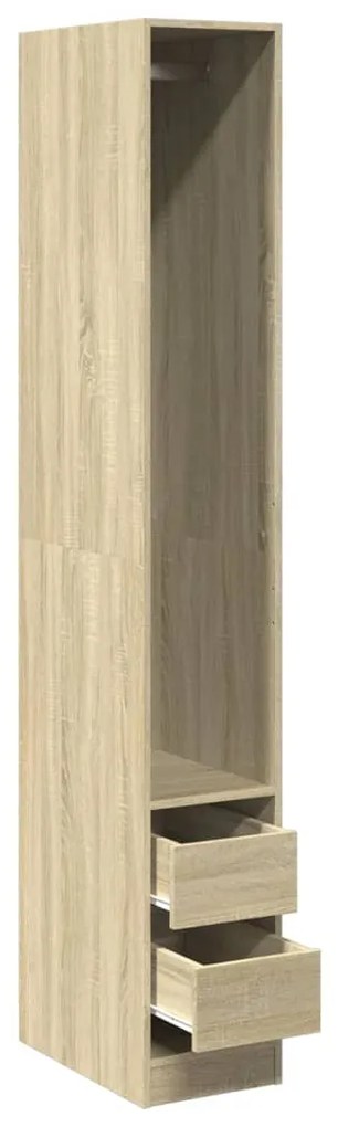 vidaXL Ντουλάπα Sonoma Δρυς 30x50x200 εκ. από Επεξεργασμένο Ξύλο