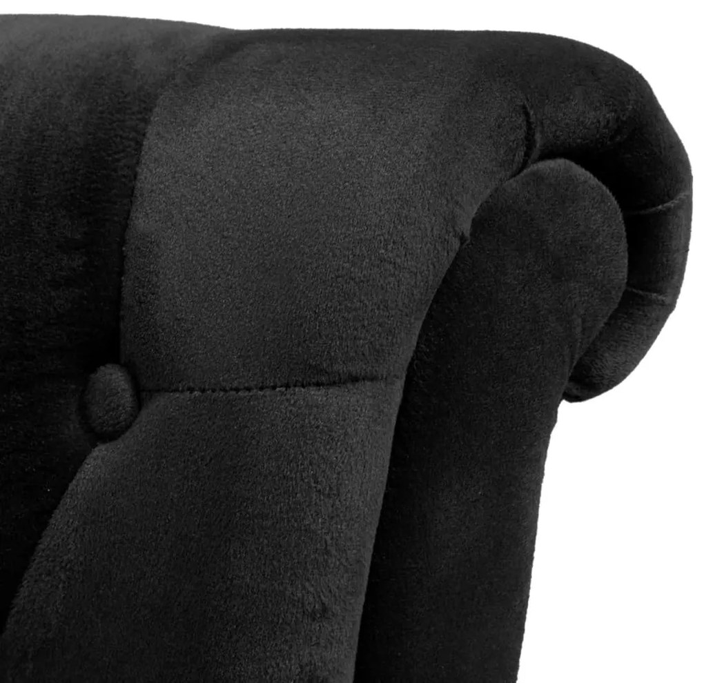 vidaXL Πολυθρόνα με Ψηλή Πλάτη Μαύρη Υφασμάτινη