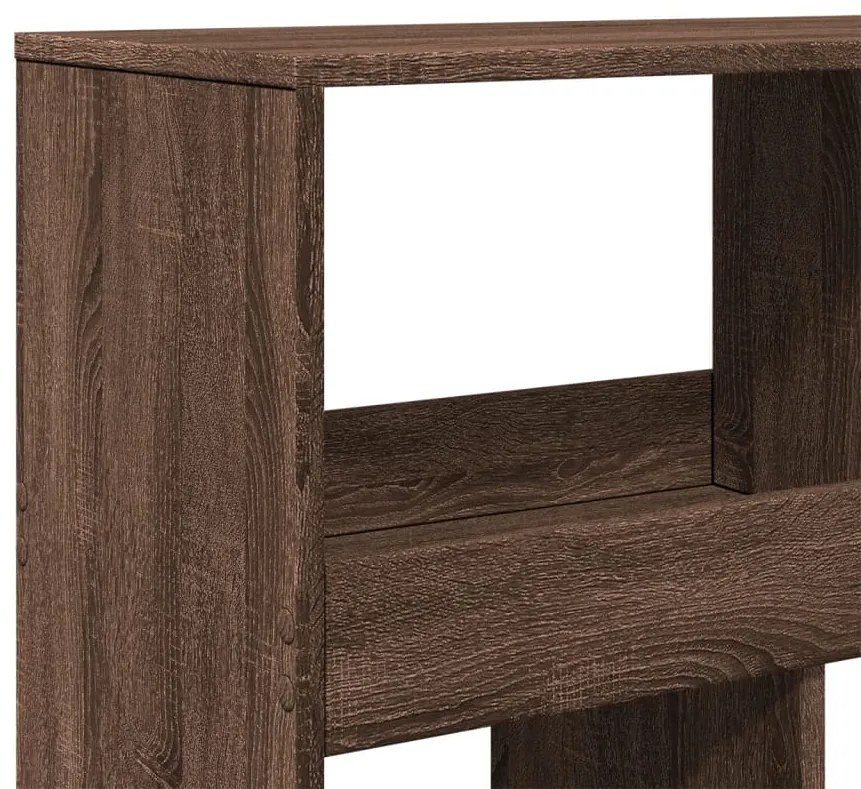 vidaXL Βιβλιοθήκη Καφέ Δρυς 100x33x125,5 εκ. από Επεξεργασμένο Ξύλο