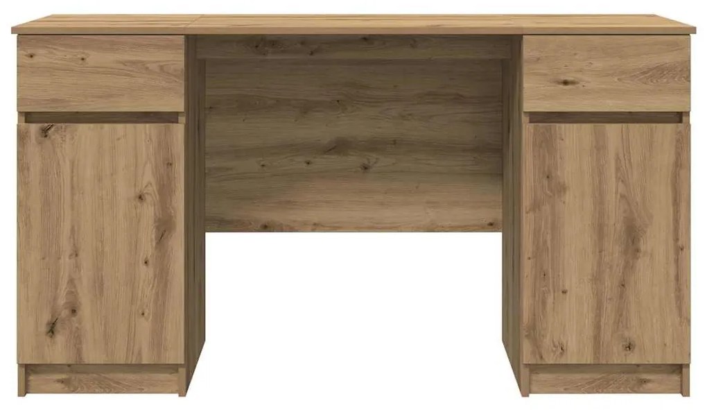 vidaXL Γραφείο artisan δρυς 140 x 49 x 76 εκ. Επεξεργασμένο ξύλο