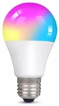 Λάμπα LED για ντουί E27 RGBW με τηλεκοντρόλ 5W Rixme 17964-198