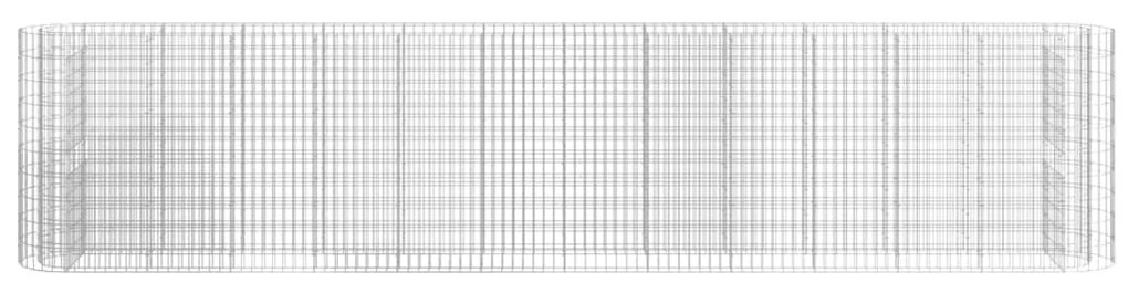 vidaXL Συρματοκιβώτιο-Γλάστρα Υπερυψωμένη 470x50x100 εκ Γαλβαν. Ατσάλι