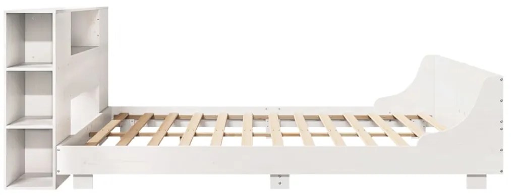vidaXL Σκελετός Κρεβ. Χωρίς Στρώμα Λευκό 180x200 εκ Μασίφ Πεύκο