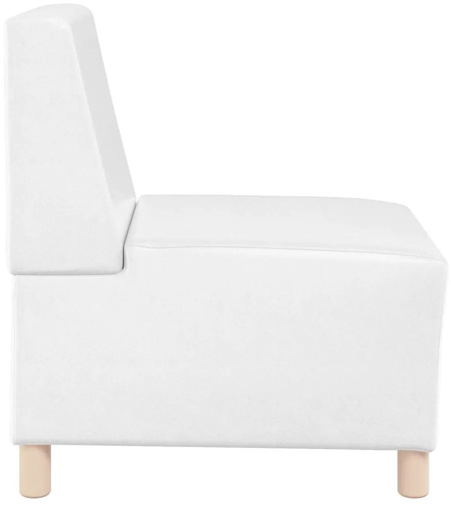 vidaXL Μοναδικός Καναπές χωρίς Χερούλια 2 pcs Λευκό 55 x 74 x 82 εκ.