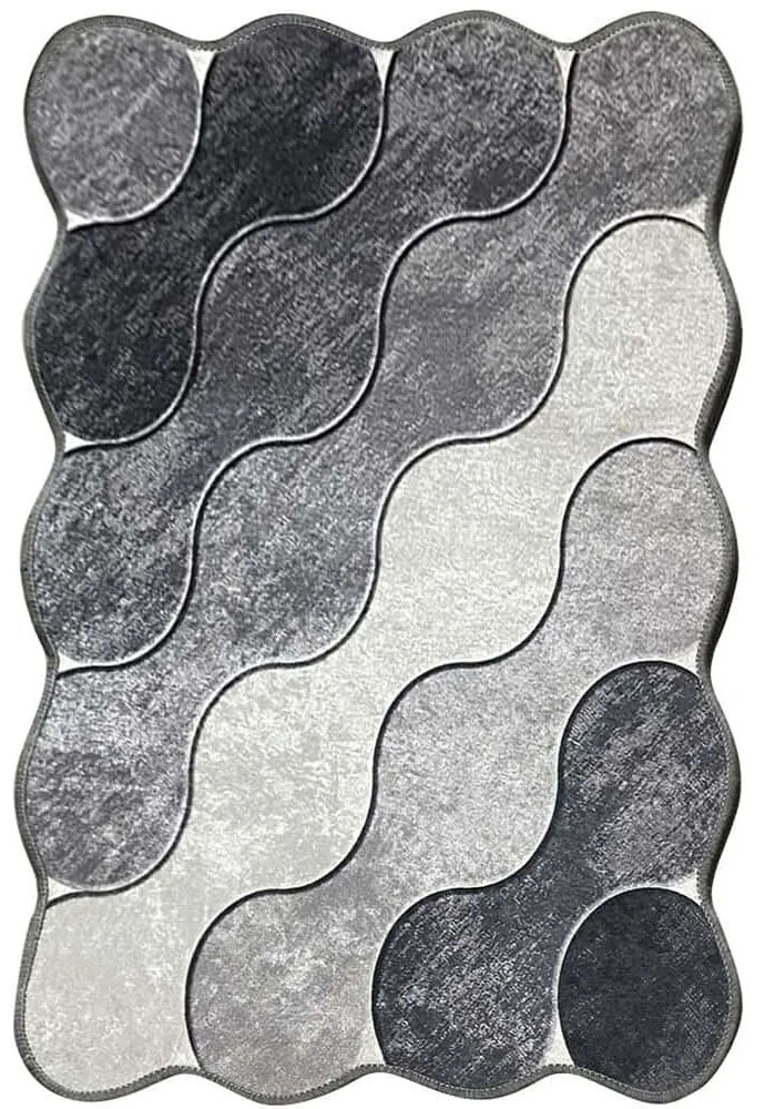 Πατάκι Μπάνιου Circle 359CHL2568 Grey L'essentiel Maison 70X120 Πολυέστερ