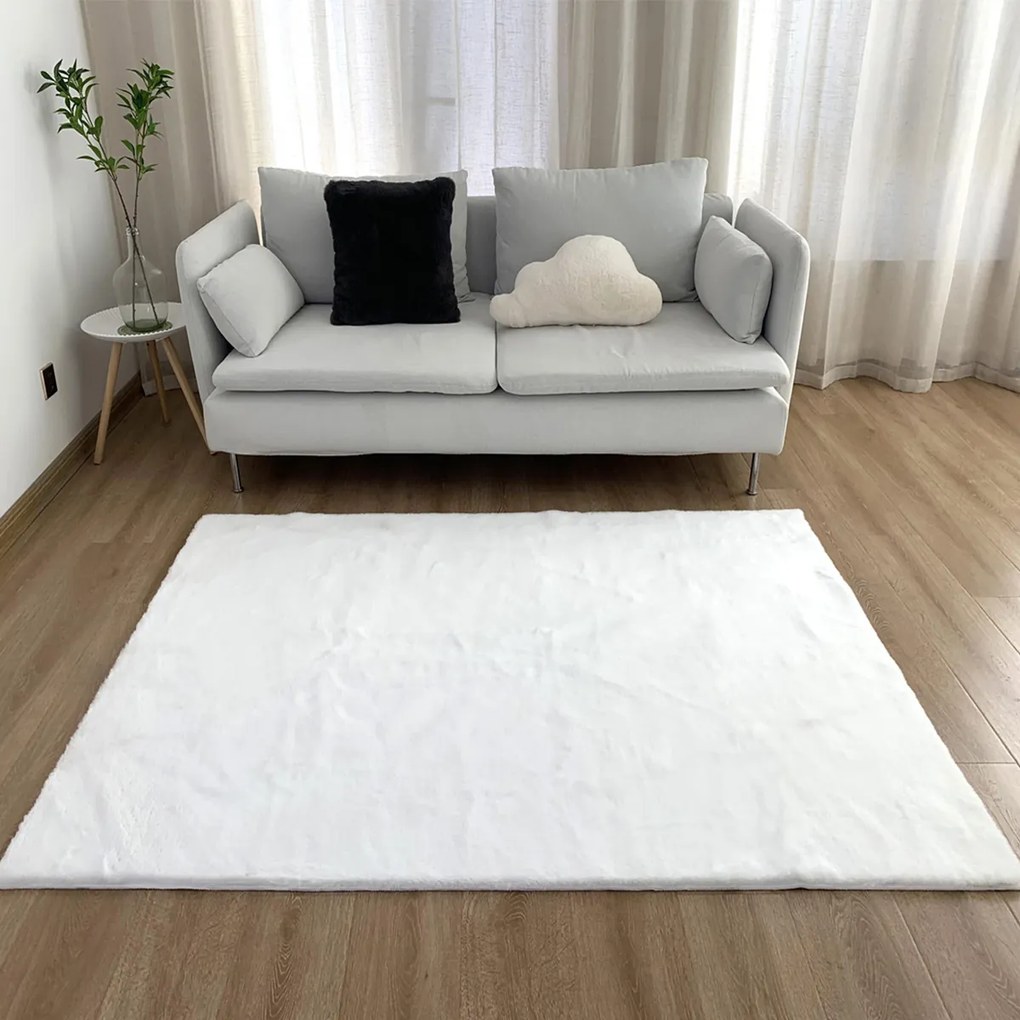 Χαλιά Κρεβατοκάμαρας Γούνινα (Σετ 3τμχ) Anna Riska Felicity White