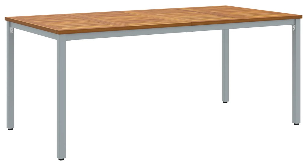 vidaXL Γραφείο Κήπου 180x90x75 εκ. Συμπαγές ξύλο ακακίας και μέταλλο