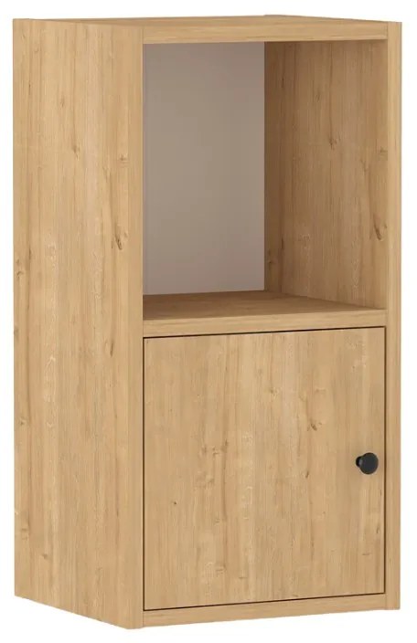 Κομοδίνο Vito Megapap χρώμα sapphire oak 34x30x66,4εκ.