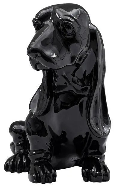 Επιτραπέζια Διακοσμητική Φιγούρα &quot;Σκύλος&quot; FL195 Fylliana Μαύρο χρώμα 41x22x32εκ