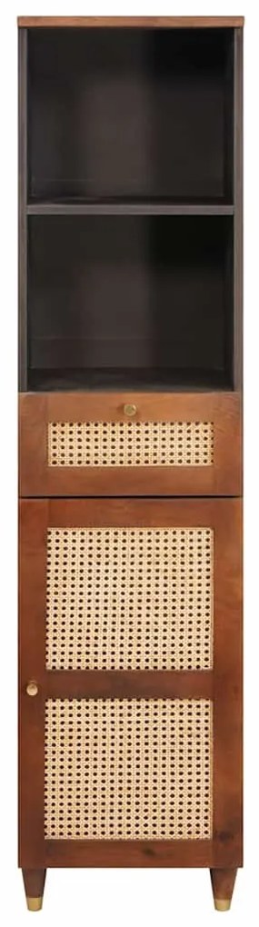 vidaXL Πλαϊνό γραφείο με συρτάρι με ράφι Καφέ 38 x 33.5 x 160 εκ