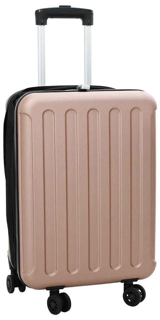 vidaXL Βαλίτσα Σκληρής Θήκης 20'' Ροζ Χρυσό 34x23x55.5 εκ. ABS