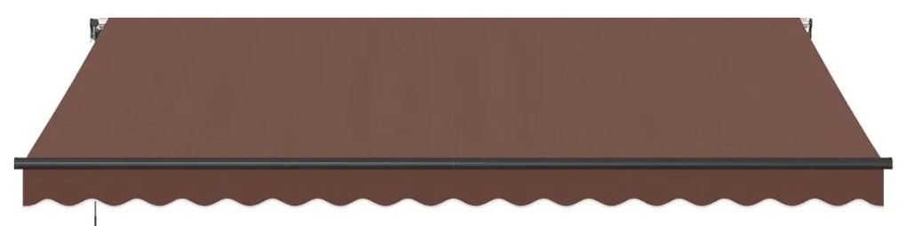 vidaXL Τέντα Πτυσσόμενη Αυτόματη Καφέ 450x350 εκ.