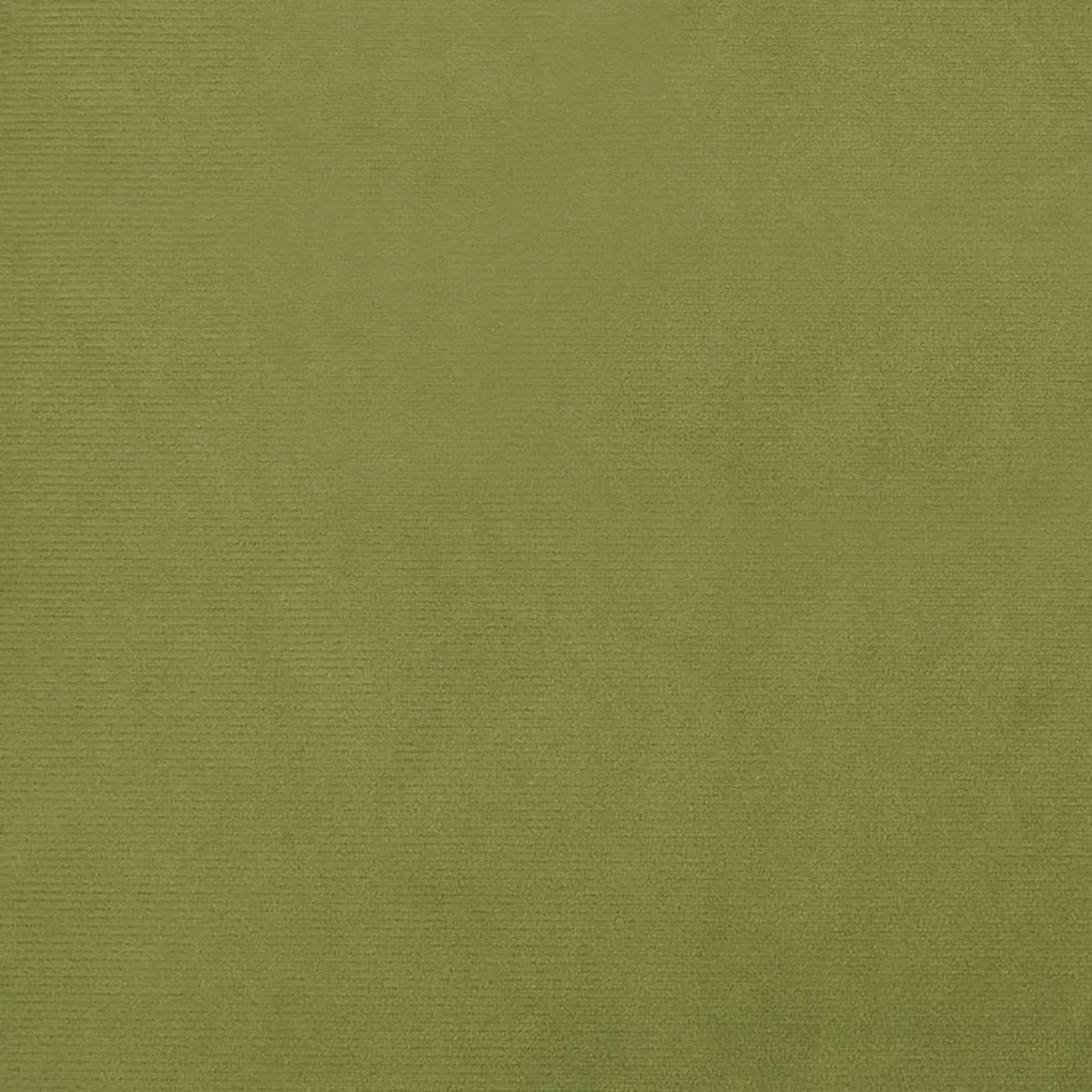 vidaXL Υποπόδιο Ανοιχτό Πράσινο 60x60x36 εκ. Βελούδινο