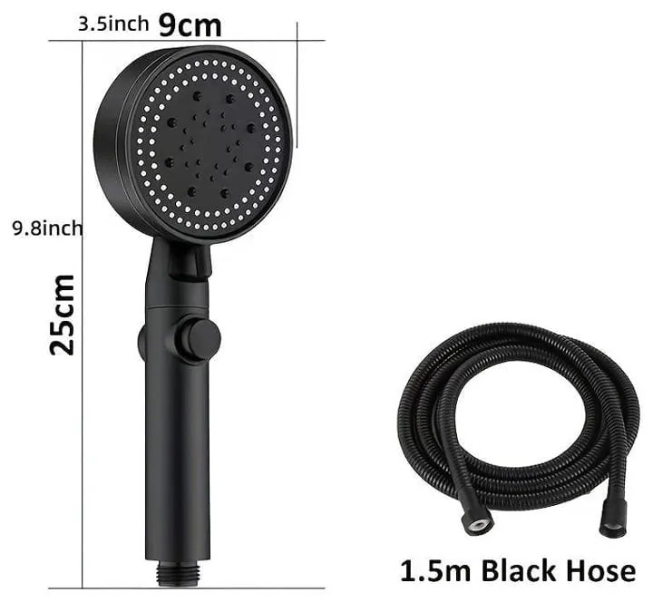Jieyi Σετ Τηλέφωνο Κεφαλή Ντους Μπάνιου 1.5m - Shower Head