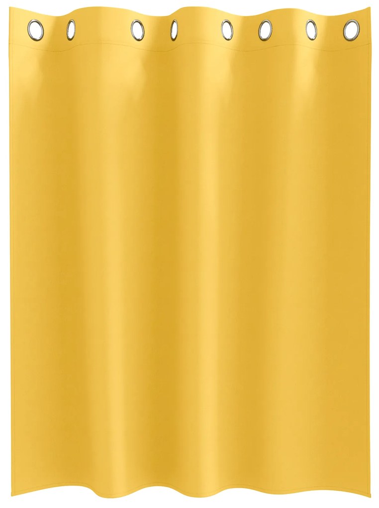 vidaXL Κουρτίνες 2 pcs κίτρινο μουσταρδί 140 x 140 cm Πολυεστέρας