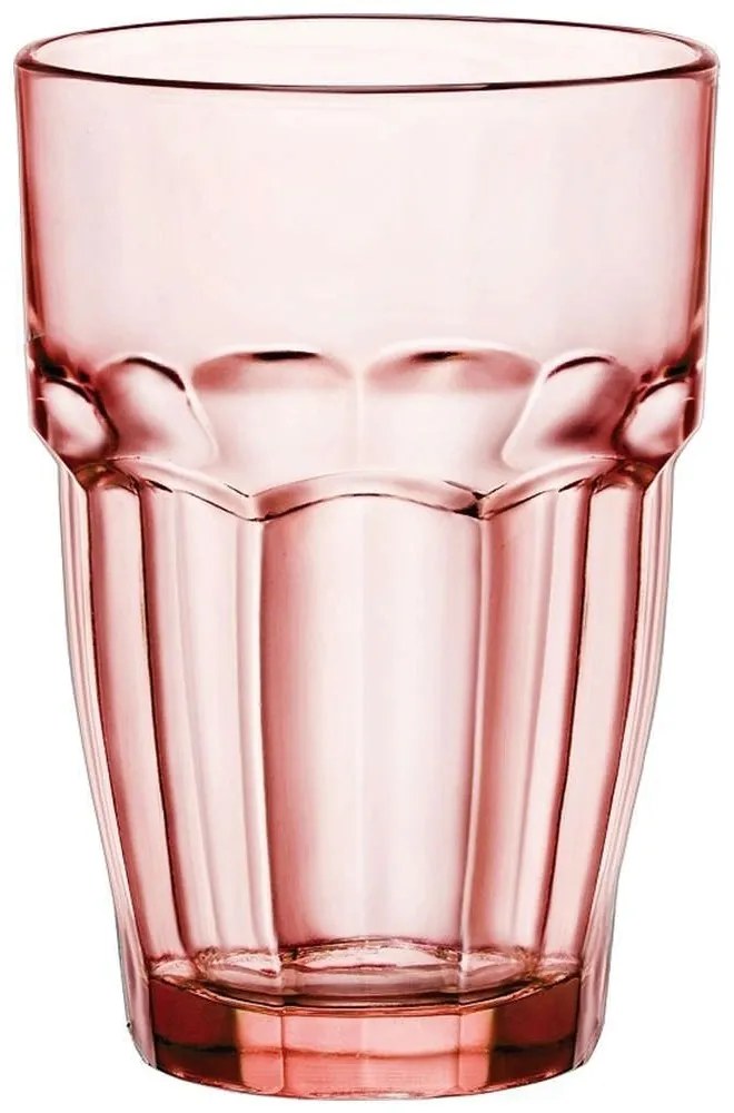 Ποτήρι Σωλήνα Rock Bar Tempered BR00126501 370ml Peach Bormioli Rocco Glass