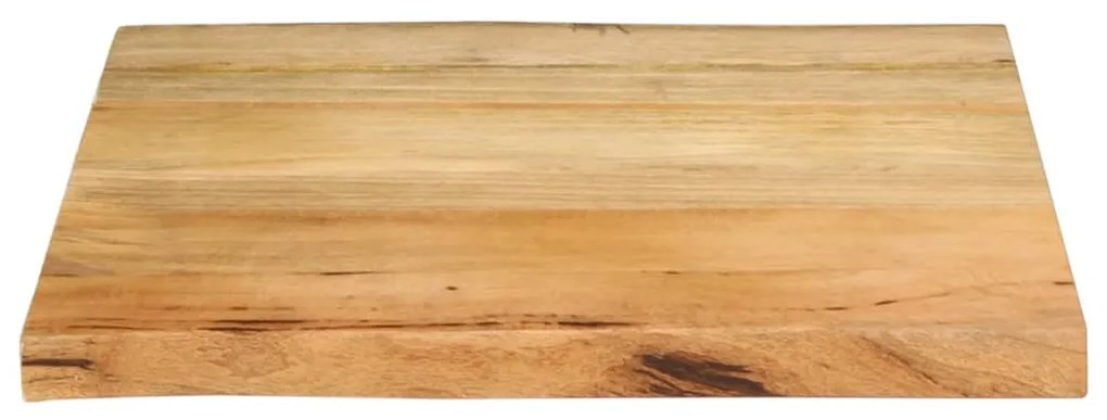vidaXL Επιφάνεια Τραπεζιού 60x60x3,8 εκ. Live Edge Μασίφ Ξύλο Μάνγκο