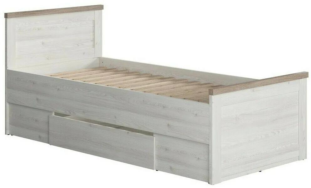 Κρεβάτι Boston AJ102, Μονόκλινο, Γκρι, 90x200, Πλαστικοποιημένη μοριοσανίδα, 96x205x86cm, 55 kg | Epipla1.gr
