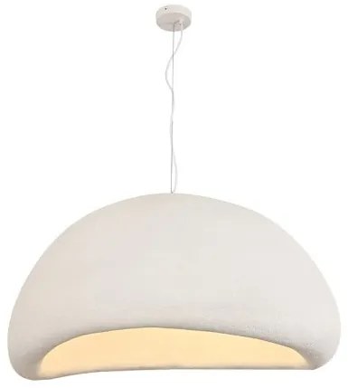 Κρεμαστό Φωτιστικό Οροφής 1xE27 Λευκό Fiberglass Φ60cm 4067-A InLight -4067-A-Λευκό 4067-A