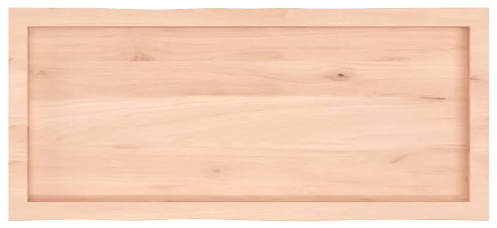 vidaXL Επιφάνεια Τραπεζιού 100x40x(2-6)εκ Ακατέργαστο Μασίφ Ξύλο Δρυός