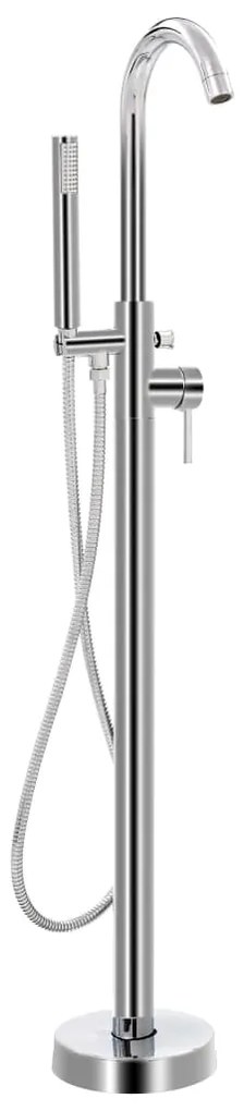 vidaXL Μπαταρία Μπανιέρας Επιδαπέδια 118,5 εκ. από Ανοξείδωτο Ατσάλι