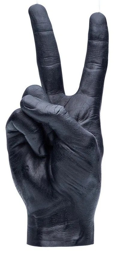 Κερί Χειρονομίας Peace 360gr 20x7x8cm Black Candle Hand Paraffin