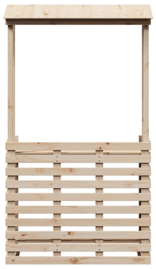 vidaXL Τραπέζι Μπαρ Κήπου με Οροφή 112,5x57x195,5 εκ. Μασίφ Πεύκο