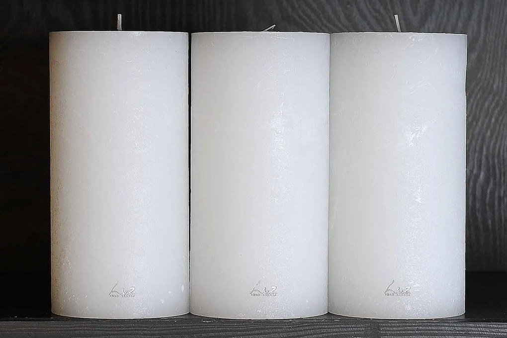 Cylindrical Candle RASTELI 13cm X Ø10cm Ρουστικ - Luz Your Senses 520.10-10