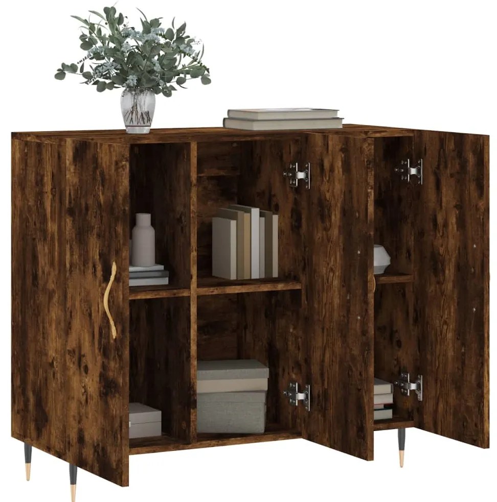 vidaXL Ντουλάπι Καπνιστή Δρυς 90x34x80 εκ. Επεξεργασμένο Ξύλο