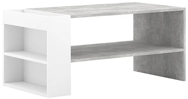 ŁAWA ALMOND SZARY (EFEKT BETONU) / BIAŁY MAT 100X55 DIOMMI-80-3469