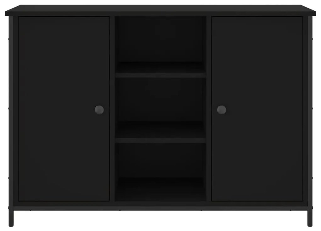 vidaXL Μπουφές Μαύρος 100 x 35 x 70 εκ. από Επεξεργασμένο Ξύλο
