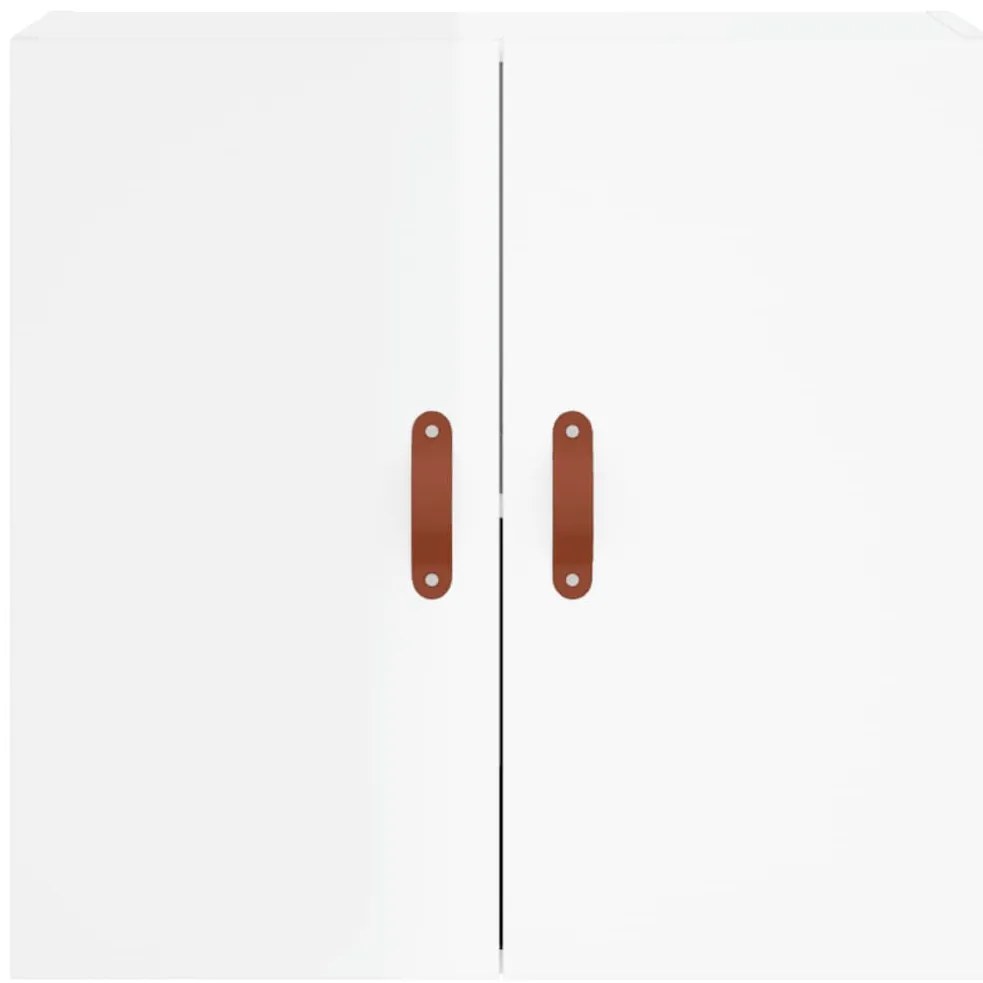 vidaXL Ντουλάπι Τοίχου Γυαλιστερό Λευκό 60x31x60 εκ Επεξεργασμένο Ξύλο