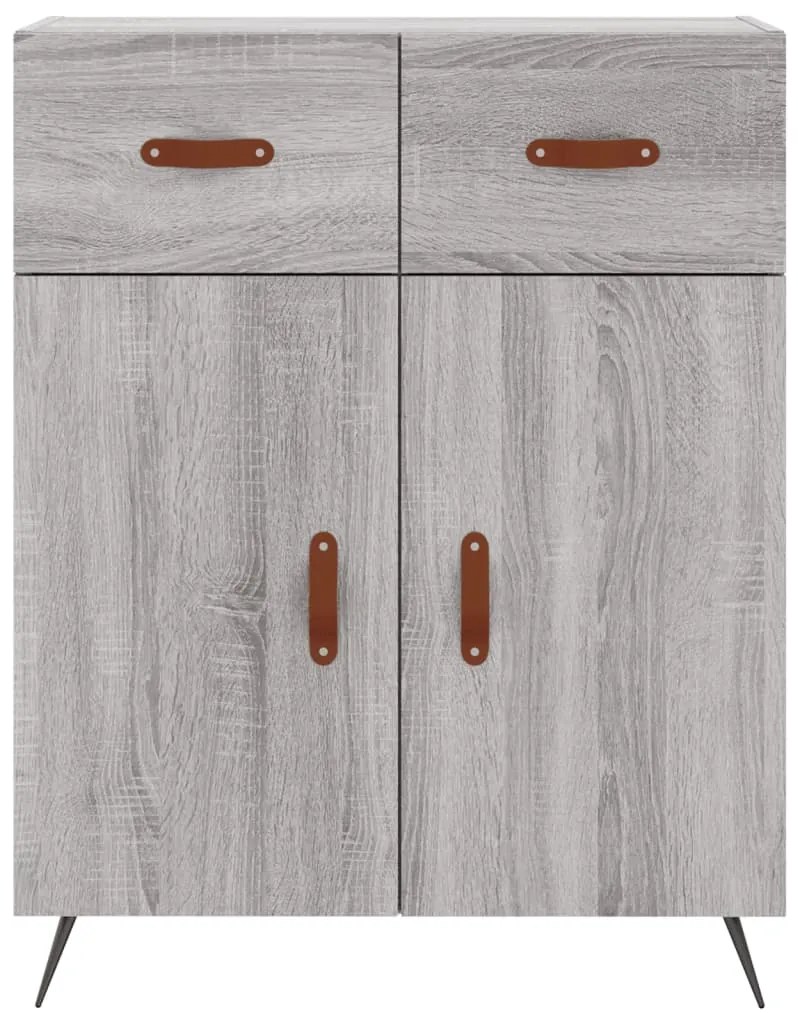 vidaXL Ντουλάπι Γκρι Sonoma 69,5 x 34 x 90 εκ. από Επεξεργασμένο Ξύλο