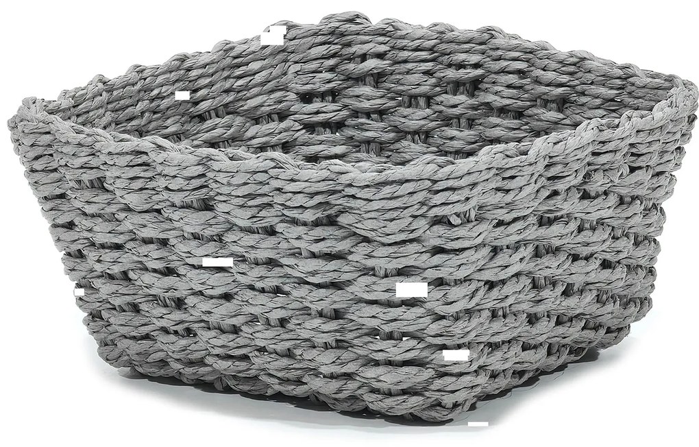 Καλάθι Τετράγωνο Γκρι 20x20x10cm